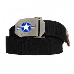 Ceinture en Tissu "US Air force WWII" Noir