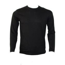 Tee shirt Manche Longue 100 Coton Noir