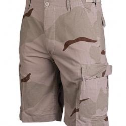 Bermuda US Délavé Ripstop Camouflage desert XS