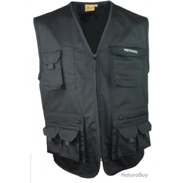 Gilet Reporter Ripstop Noir M