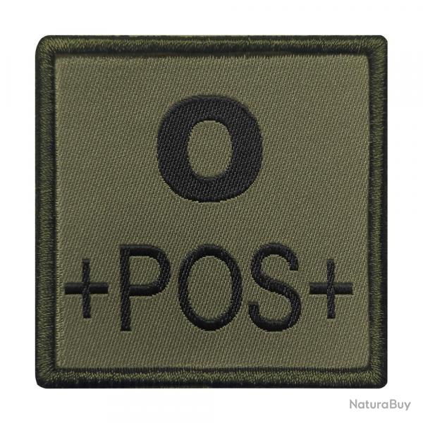 Patch Groupe Sanguin Tissu Vert A pos