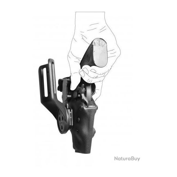 Holster Vegatek Short VKS8 pour PAMAS / MAS-G1 Beige Gaucher