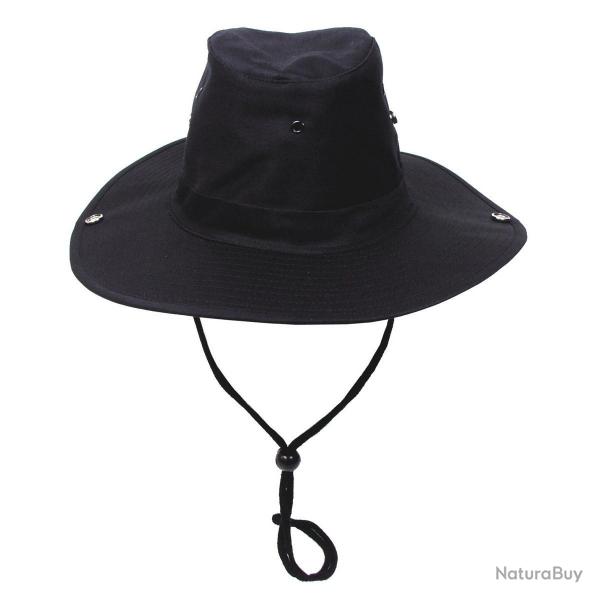 Chapeau de brousse  Large bord Noir 55
