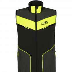 GILET ÉLASTIQUE EN TISSU - WALKER MAN VEST - ZOTTA FOREST - Vert avec des inserts jaunes