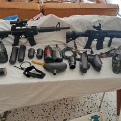 Lanceur paintball M4A1 meca + TM15 electro + accessoires