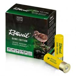 Cartouche Rottweil Becasse 20/70 Pb 9 30g x25