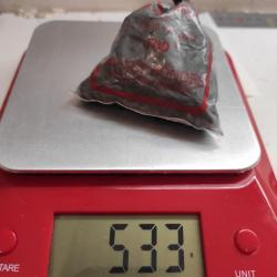 530 grammes de billes de plomb calibre 36  poudre noire