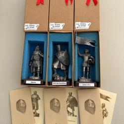 Lot de trois étains du graal