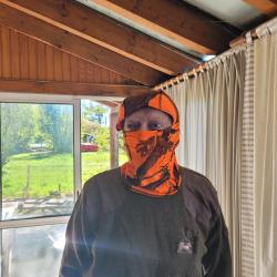 CAGOULE de CAMOUFLAGE FLUO pour la chasse