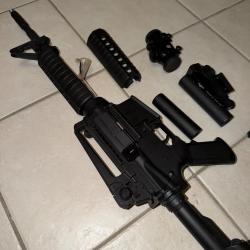 Réplique airsoft M4 full équipement 1 joule 7 électrique