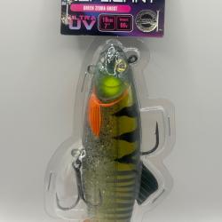 Leurre Fox Rage Replicant Jointed Ultra UV 18cm 80g Green Zebra Ghost