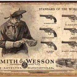 Plaque décorative vintage L smith&wesson LIVRAISON GRATUITE