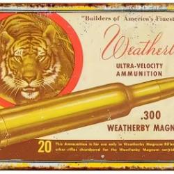 Plaque décorative vintage L weatherby LIVRAISON GRATUITE