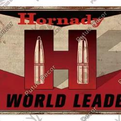 Plaque décorative vintage hornady V3 LIVRAISON GRATUITE