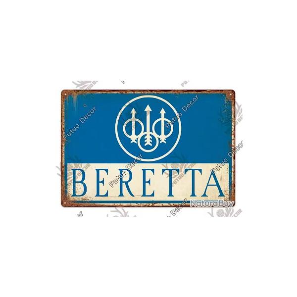 Plaque dcorative vintage beretta V1 LIVRAISON GRATUITE
