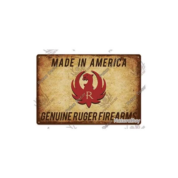 Plaque dcorative vintage ruger V1 LIVRAISON GRATUITE