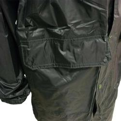 Manteau à capuche coupe vent imperméable polyester kaki S à 3XL S