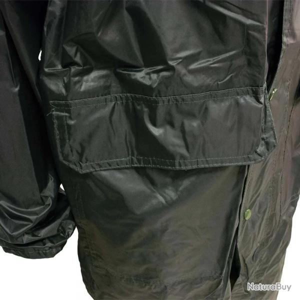 Manteau  capuche coupe vent impermable polyester kaki S  3XL S