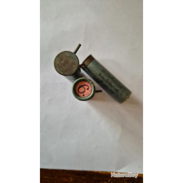 Cartouches  broche Gevelot en cal . 16 & 20