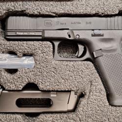 Pistolet Glock 17 Gen5 MOS Co2 Blowback Noir Airsoft Umarex "Pack prêt à tirer" Cal. BBs 6mm CO2