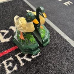 lot de 2 serre livre canard antiquaire céramique destockage chasse enchere