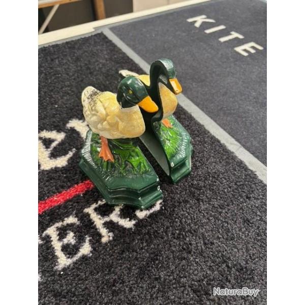 lot de 2 serre livre canard antiquaire cramique destockage chasse enchere