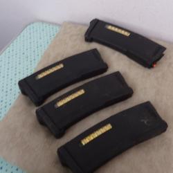 lot 4 chargeurs mid cap 150 billes PTS EPM-black