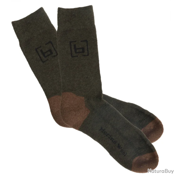 Chaussettes lgre en laine mrinos - Banded L