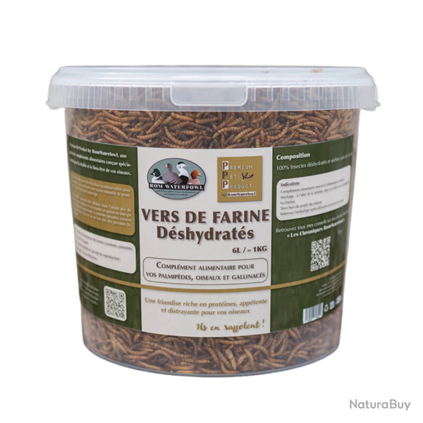 Vers de farine dshydrats - ROM WATERFOWL 6L