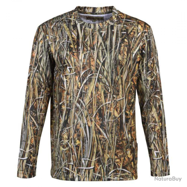 T-Shirt manches longues de chasse roseaux Ghostcamo - Percussion M