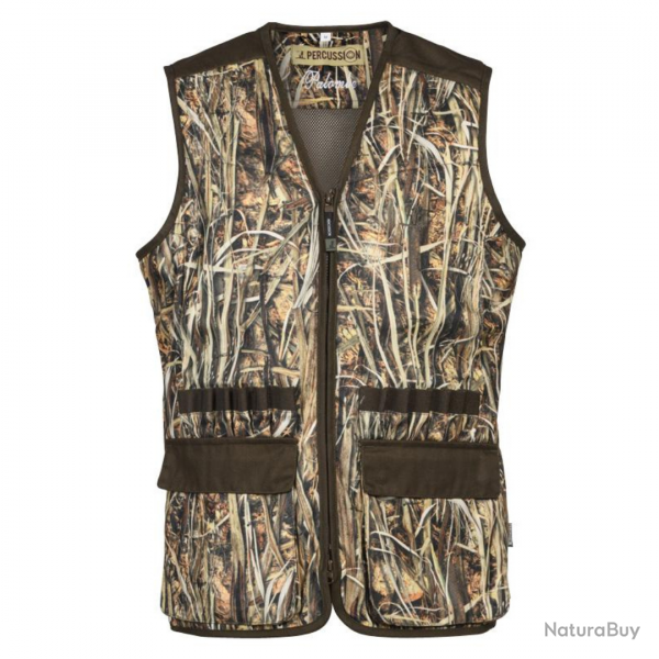 Gilet de chasse Palombe Ghostcamo Wet - PERCUSSION XL