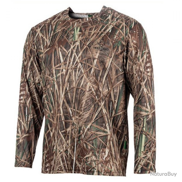 Tee-shirt de chasse manches longues roseaux - TREELAND L