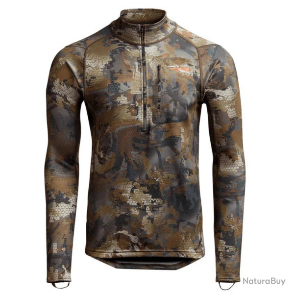 Tee-shirt de chasse Technique Core midweight Zip-T Optifade Timber - SITKA L