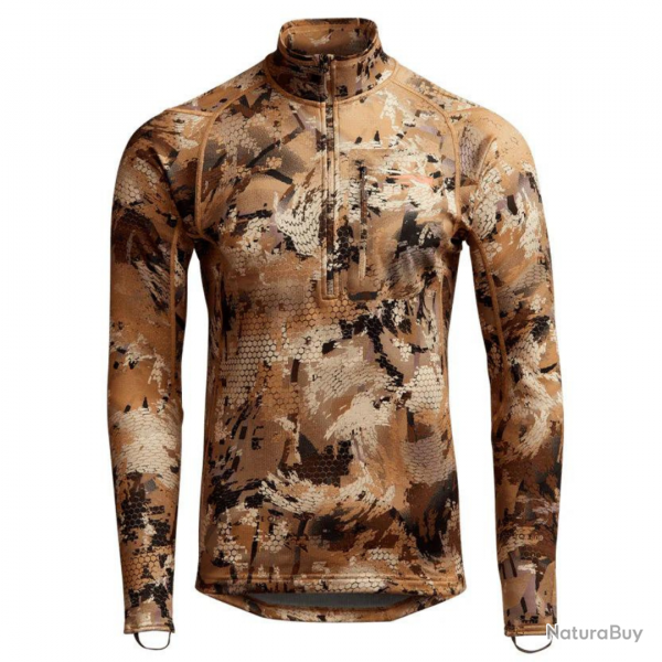 Tee-shirt de chasse Technique Core midweight Zip-T Optifade Marsh - SITKA XL