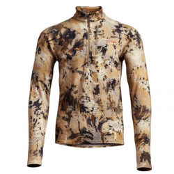 Tee-shirt de chasse Core Merino 220 demi-zip Optifade Marsh - SITKA M