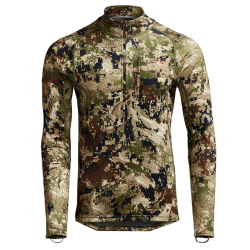 Tee-shirt de chasse SITKA Technique Core midweight Zip-T Optifade Subalpine L