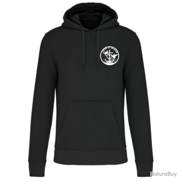 Sweat de chasse  capuche noir - CEC S