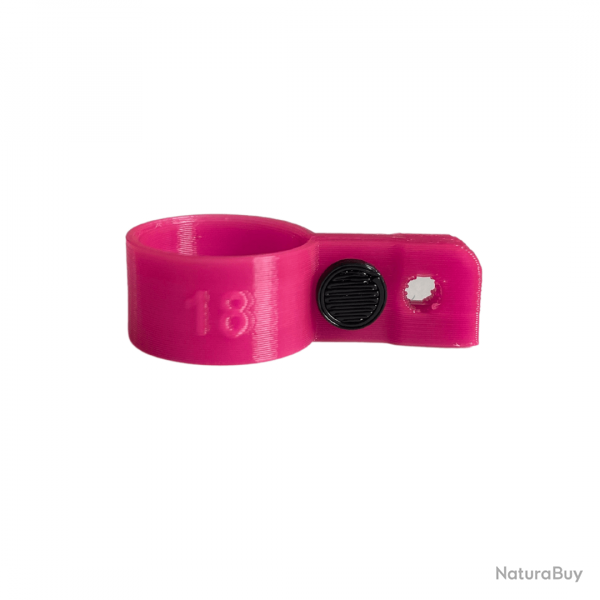 Bague d'attache souple pour appelant Oie Cendrée, Oie des Moissons diamètre 18mm avec fixation Rose