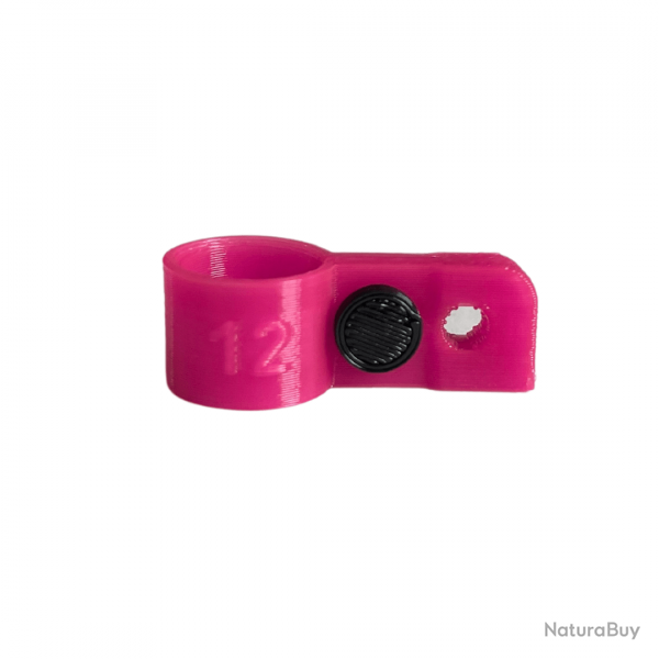 Bague d'attache souple pour appelant canard colvert diamètre 12mm avec fixation Rose