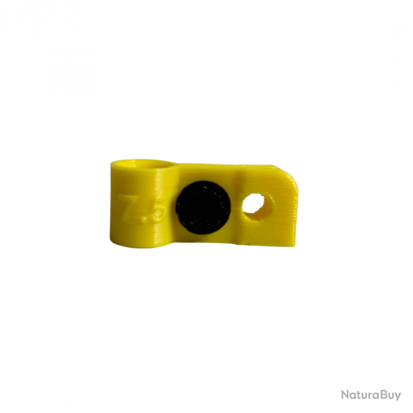 Bague d'attache souple pour appelant sarcelle hybride diamètre 7,5mm avec fixation Jaune