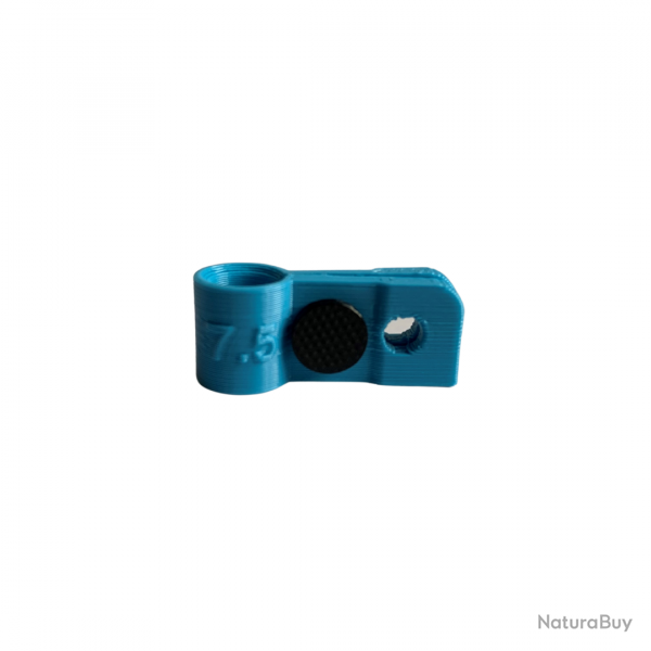 Bague d'attache souple pour appelant sarcelle hybride diamètre 7,5mm avec fixation Bleu