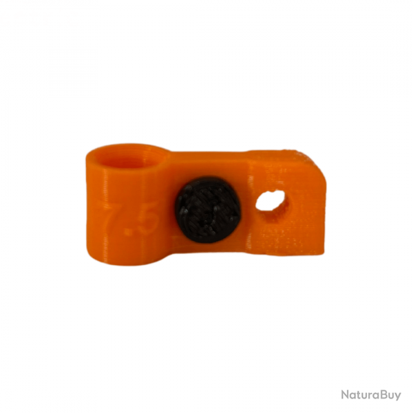 Bague d'attache souple pour appelant sarcelle hybride diamètre 7,5mm avec fixation Orange