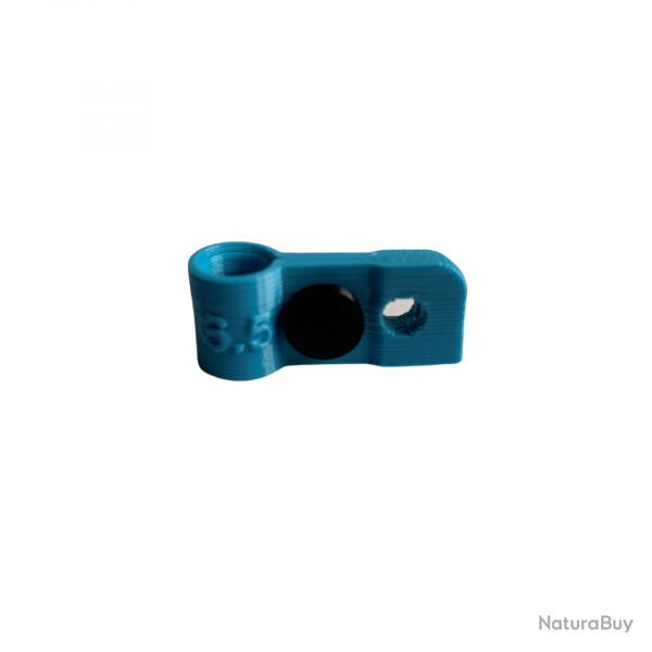 Bague d'attache souple pour appelant sarcelle pure diamètre 6.5mm avec fixation Bleu