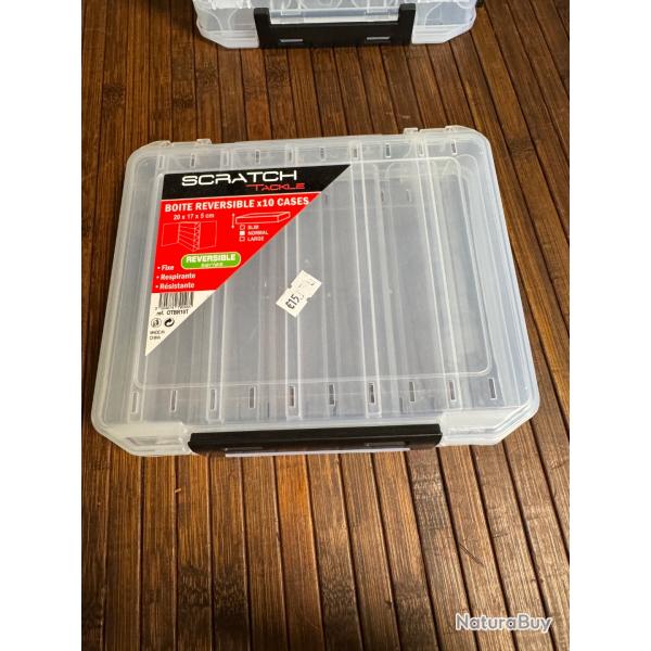 Boite Rversible Scratch Tackle 10 Cases 20x17x5cm pche