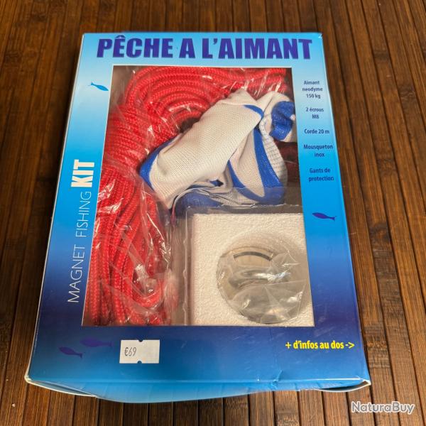 KIT  DE PCHE A L'AIMANT FLASHMER 150kg