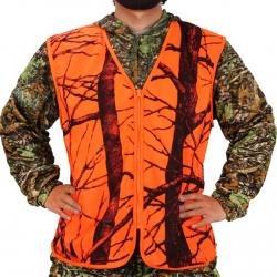 Gilet Chasse Orange Camo - SKX INDUSTRIES