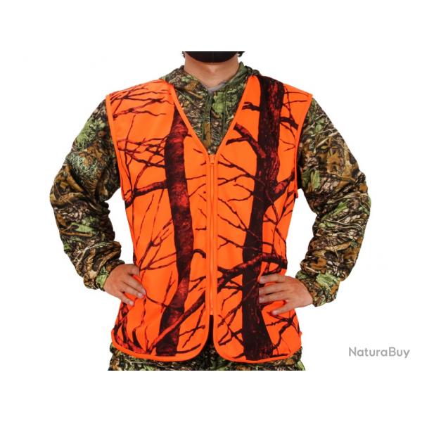 Gilet Chasse Orange Camo - SKX INDUSTRIES