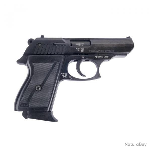 Vente flash ! Pistolet Ekol Lady - Cal. 9 mm PA - Noir