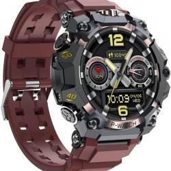 Montre Intelligente Android10 5G/4G Full Netcom Écran AMOLED Double Caméra GPS Wi-Fi 8Go 128G Doré R