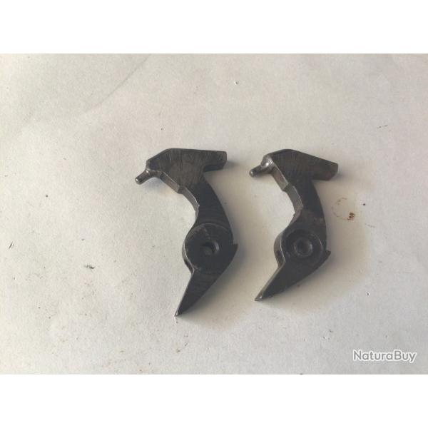 VENDU PAR LE-CUIRASSIER N2 PAIRE DE CHIENS FUSIL VERNEY CARRON PIONNIER CAL 12